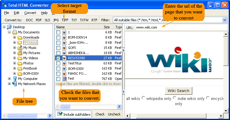 Total HTML Converter Screenshot